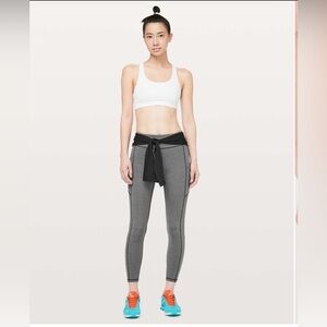 Lululemon Speed Up 7/8 Tight Heathered Black Size 8